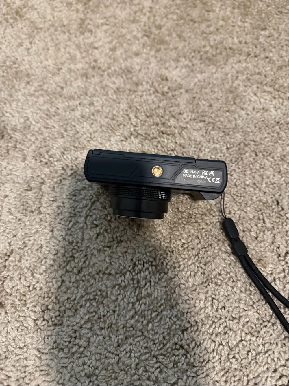 Compact 4K Digital Camera in Black - 64MP